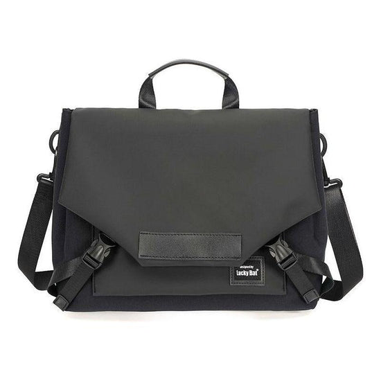 Anti-Drop Crossbody Laptop Bag - Fits 13.3-16 Inch - Airbag Protection - Khaki White