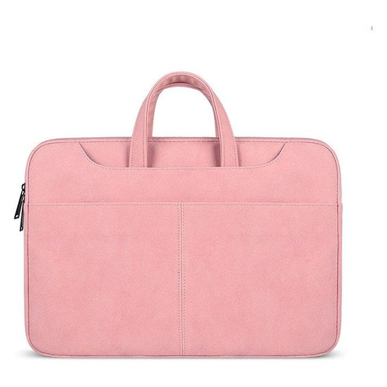 Waterproof Portable One-Shoulder Handbag For 13.3 Laptops With Strap & Magic Stick - Dark Gray