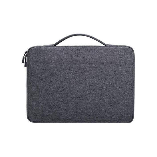Waterproof Oxford Laptop Handbag With Trolley Strap - Dark Gray