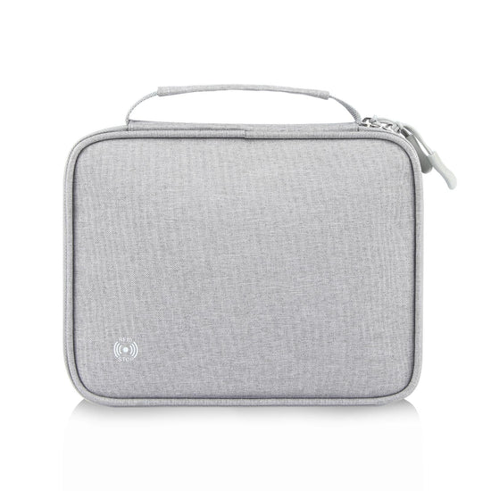 Passport Wallet With Handle Document Organizer & Card Holder - Grey