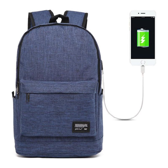 Multi-Function Laptop Backpack With Usb Port - Fits 15.6 Devices - Oxford Cloth - 45X31X16Cm - Grey