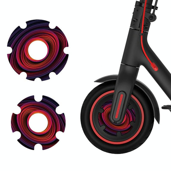 Waterproof Sticker for Xiaomi M365 Scooter Motor - 1 Pair - Colorful 10