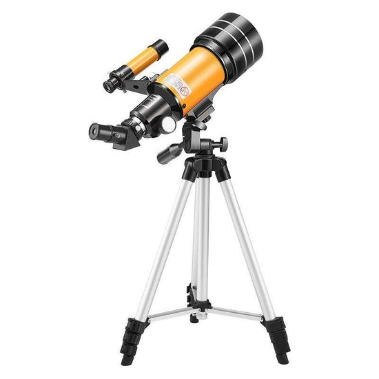 Stargazing Telescope For High-Definition Astronomical Viewing - Black / Yellow