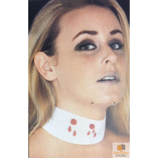 VAMPIRE BITE CHOKER for Halloween Costume Dress Up Horror Fake Blood Bandage