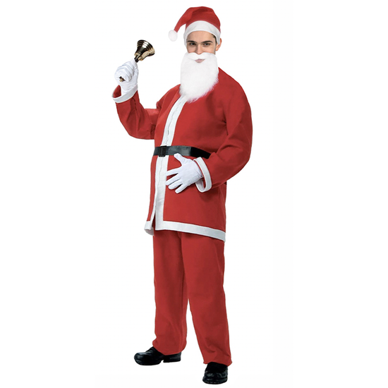ADULT SANTA CLAUS COSTUME Suit Father Xmas Party Outfit Father Christmas