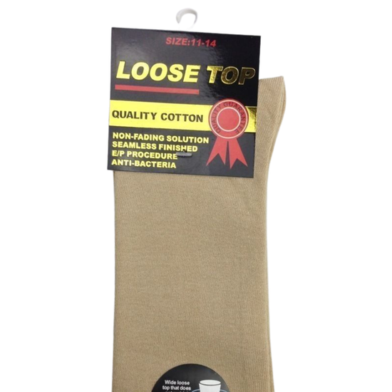 1x Pair COTTON Rich LOOSE TOP SOCKS Dress Medical Circulation Diabetic Comfort - -