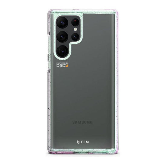 EFM Aspen Case Armour with D3O Crystalex for Samsung Galaxy S22 Ultra (6.8) - Glitter/Pearl