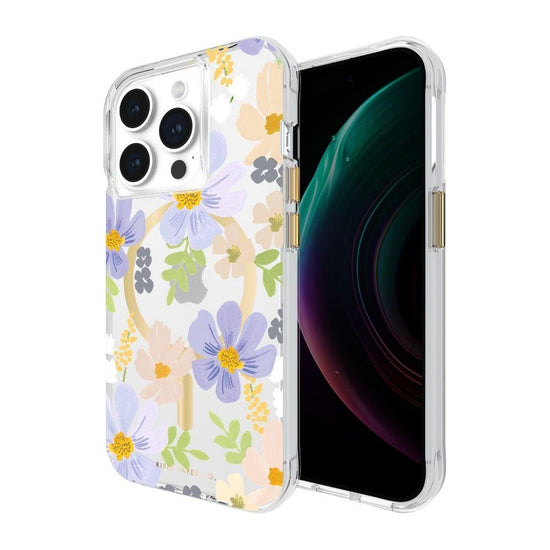 Case-Mate Rifle Paper MagSafe Case For iPhone 15 Pro - Pastel Marguerite