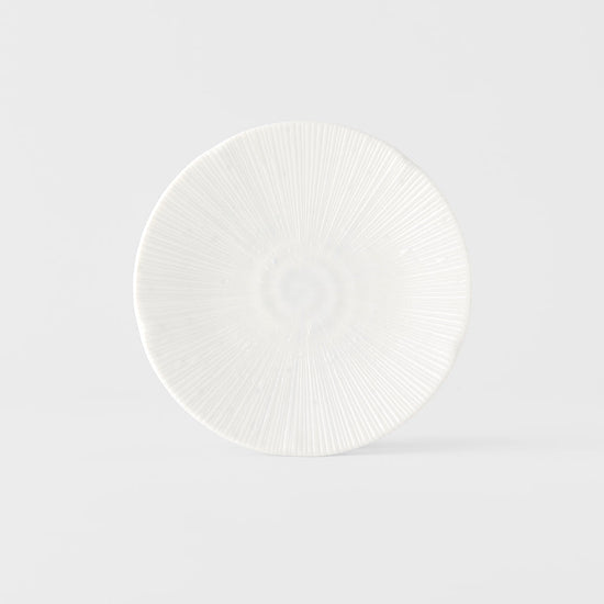 Tapas Plate 16.5cm Ice White Glaze