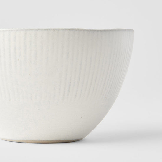 Deep Bowl 13.5cm Snow Leaf Glaze