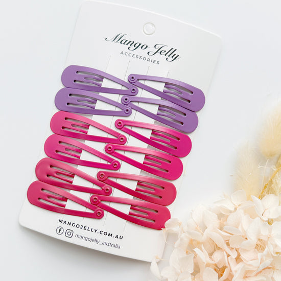 Essential Snap Hair clips - Rosie - 12 Pieces