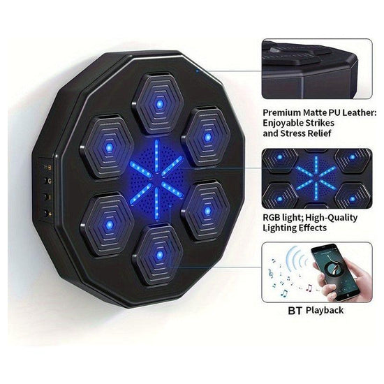 NNETM Smart Wall-Mounted Boxing Trainer with Gloves