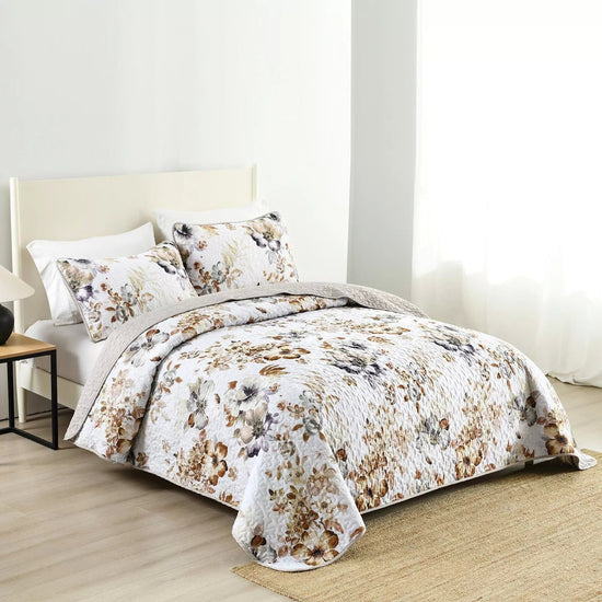 Zen Quilted bedspread and pillowcovers set: Find Your Inner Peace-Queen