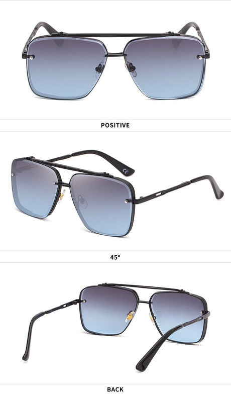 Grey Blue Sunglasses,Fashionable Men&