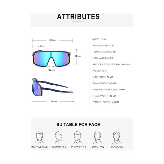 Cycling Sunglasses: Conquer the Road with Style and Protection Black colors