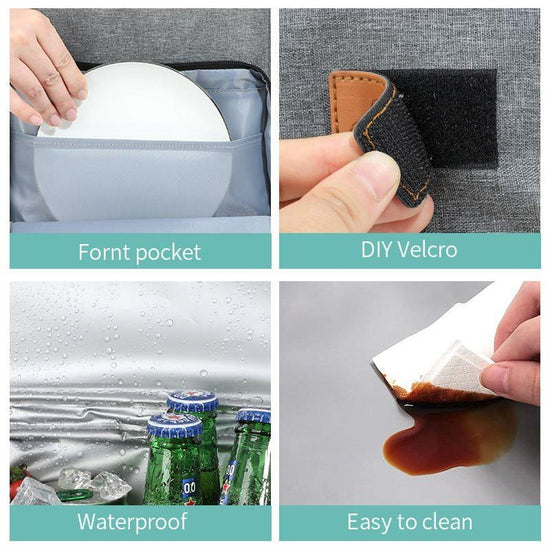 Insulated Cooler Backpack- Stylish Portable Fresh-keeping Picnic Outdoor Backpack and Travel Bag 18L (Khaki)