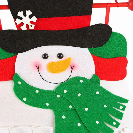 Snowman Advent Calendar - Felt Christmas Countdown with 24 Pockets for Kids, Wall Hanging Decor