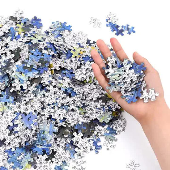 (2 PCS) 1000-Piece Qingming Shanghe Tu Jigsaw Puzzle - High Difficulty Stress-Relief Toy