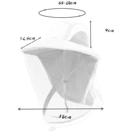 Blue Outdoor Mosquito-Proof Hat with Face Shield - Breathable Fishing Hat for Men, UV Protection Mesh Mask