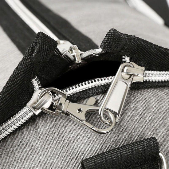 Black Multi-Functional Travel Duffel Bag with Suit Storage, Foldable Garment Bag for Business Trips