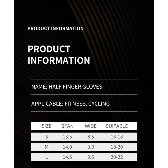 M Black Silicone Padded Workout Gloves - Non-Slip Weightlifting Gloves for Enhanced Grip and Palm Protection