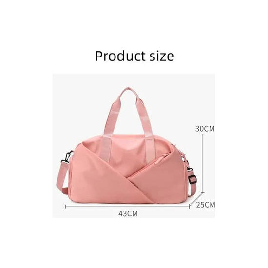 Purple Stylish Gym Travel Bag with Shoe Compartment, Lightweight and Durable Design