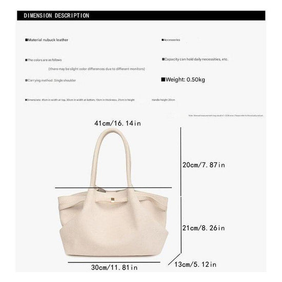 Dark Brown Elegant Suede Tote Bag - Soft and Stylish Handbag for Everyday Use