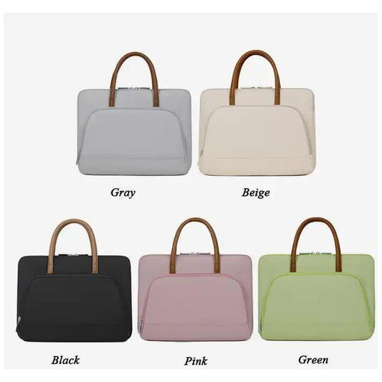 Black Simple & Stylish Laptop Bag - Elegant Notebook Carrier for Students, Professionals, and Gift Purposes