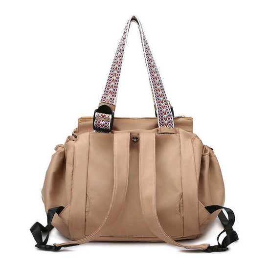 Khaki Convertible Multifunctional Baby Cradle Travel Bag - Women&