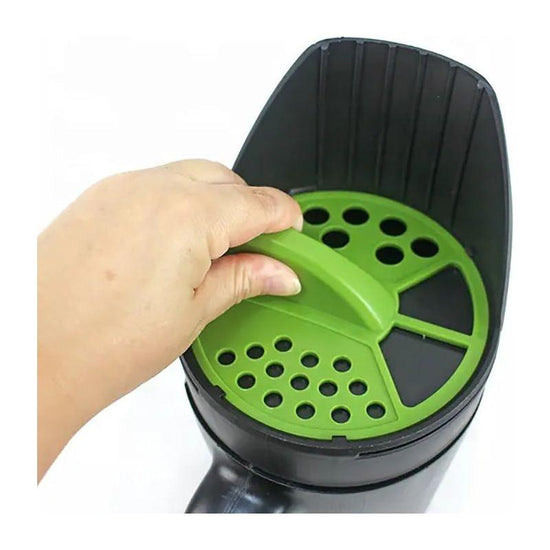 Garden Lawn Seed Spreader and Snow Salt Dispenser – Portable Handheld Seeder