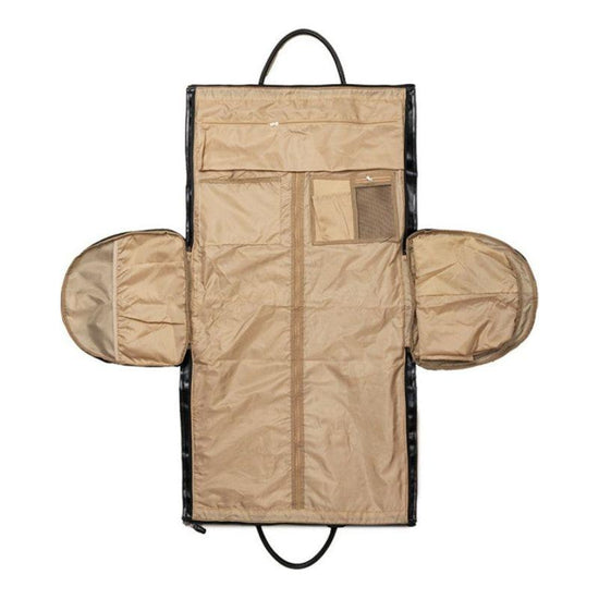 Brown PU Leather Travel Duffel Bag - Multifunctional Overnight Gym Bag with Spacious Compartments