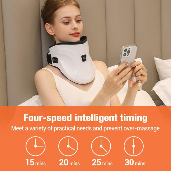 Electric Heated Neck Massager with Carbon Fiber Infrared Therapy & Customizable Temperatures