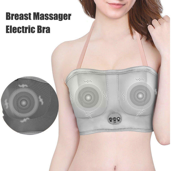 Electric Breast Massager Bra - Wireless, Comfortable Vibration Massage for Relaxation and Circulation