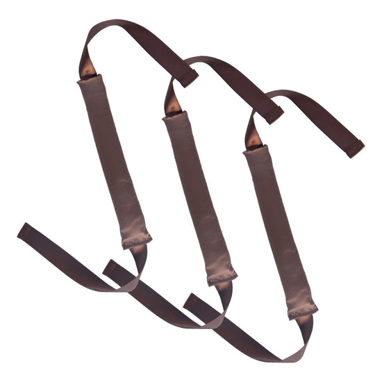 Brown 3 Sticks No-Heat Hair Curling Ribbon Kit - Silk Ribbon Curling Wand for Sleep-in Styling