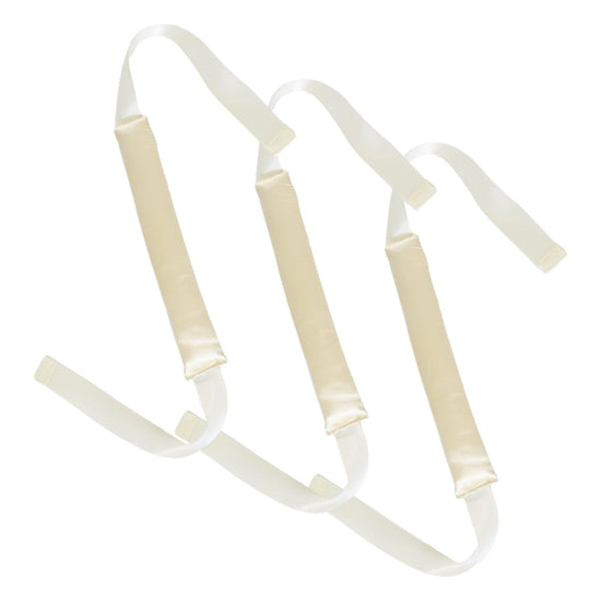 Off White 3 Sticks No-Heat Hair Curling Ribbon Kit - Silk Ribbon Curling Wand for Sleep-in Styling