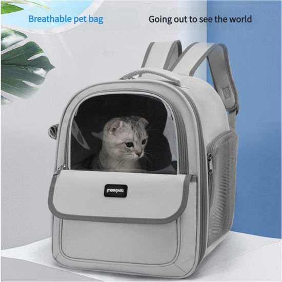 Green Pet Carrier Backpack - Space Capsule Design for Cats & Small Dogs