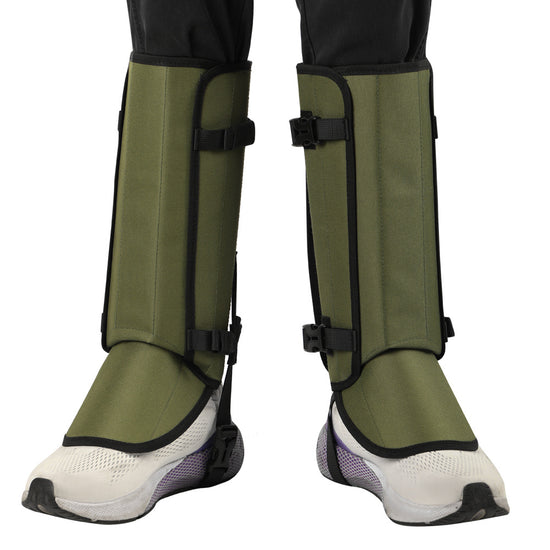 Outdoor Anti-Snake Bite Leg Guards - Hiking Camping Knee Protectors, Snow Shoe Covers, Leg Sleeves, Black