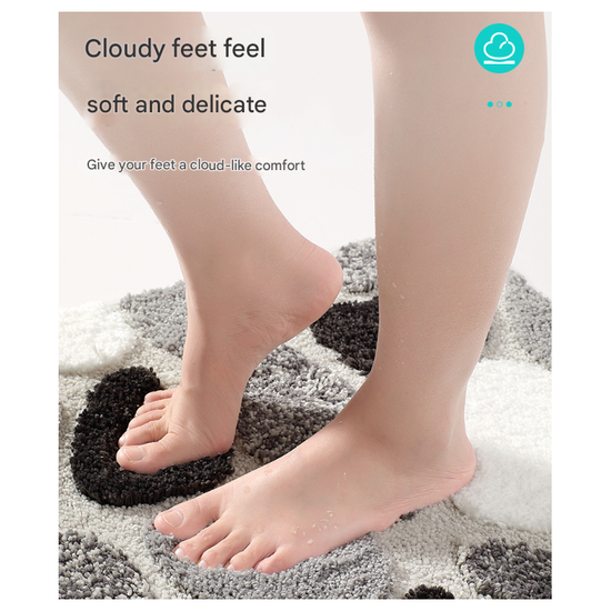 Bathroom Bath Mat - Super Absorbent, Non-Slip Bathroom Floor Mat - 40x60cm