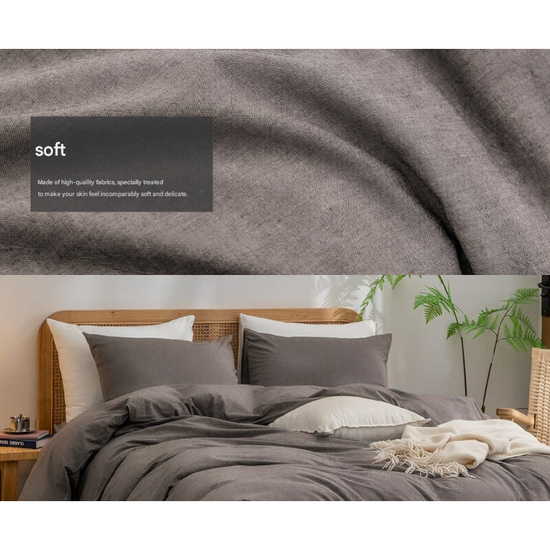 Iris Blue 1.8m (Duvet Cover 180*220cm) Luxurious Soft Brushed Microfiber 4-Piece Bedding Set - Pure Color Double Bed Duvet Cover with Fitted Sheet