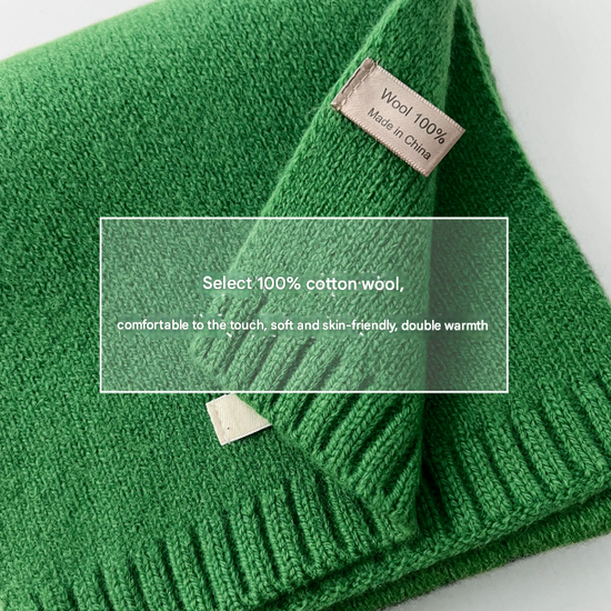 D2A60019-7 Luxurious 100% Wool Scarf for Women and Men - Soft, Warm, and Stylish