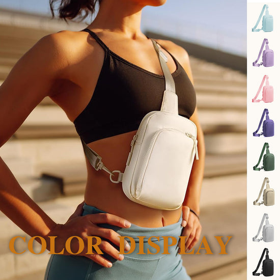 Light Purple Trendy Waterproof Sling Bag - Lightweight Crossbody Chest Pack, Adjustable Strap