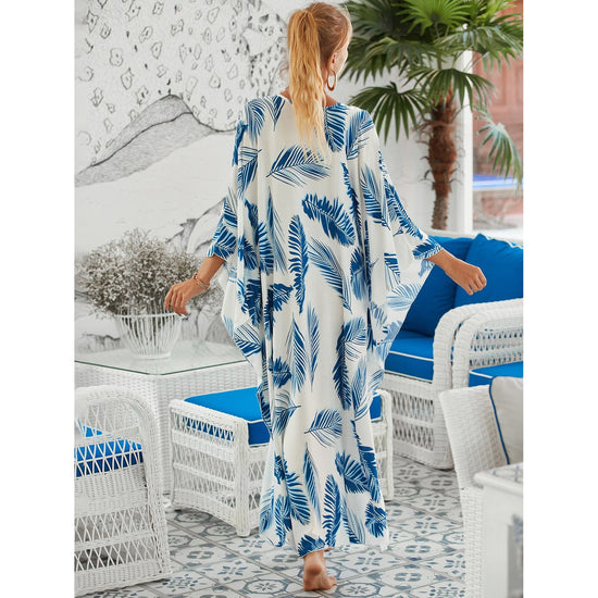 Style 9 Loose Fit Caftan Dress - Resort Style Beach Coverup for Women