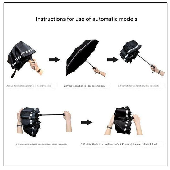 Girly Pink Gradient Automatic Folding Umbrella - Sun & Rain Protection for Women