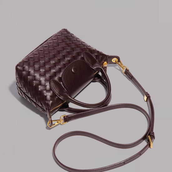 Grape Purple Woven Shoulder Bag - Stylish Dumpling Bag, Simple and Versatile Crossbody for Women