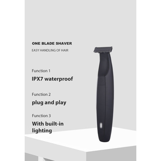 One Blade Electric Shaver for Men - Safe for Sensitive Areas, Wet/Dry Use