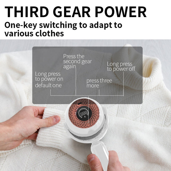 2-in-1 Fabric Shaver & Sticky Roller - USB Rechargeable Lint Remover