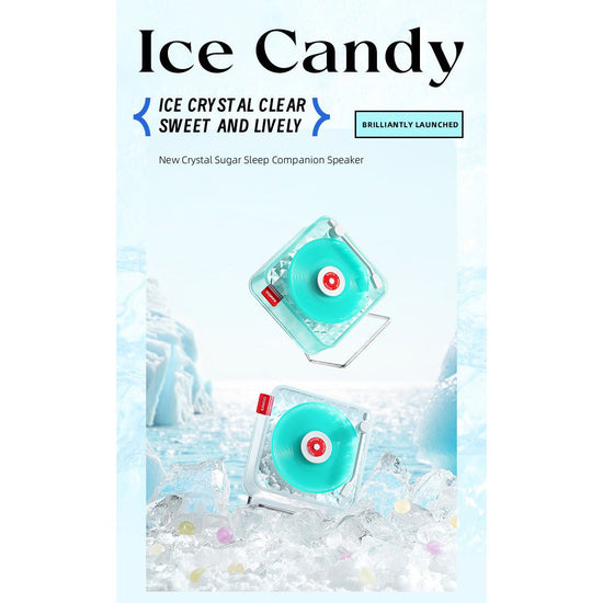 Black Retro Bluetooth Speaker - Transparent Vinyl Design with RGB Light