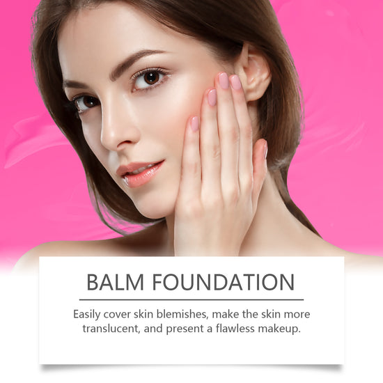 Moisturizing Balm Foundation - Lightweight Texture, Long-Lasting Natural Coverage(Dark skin tone)
