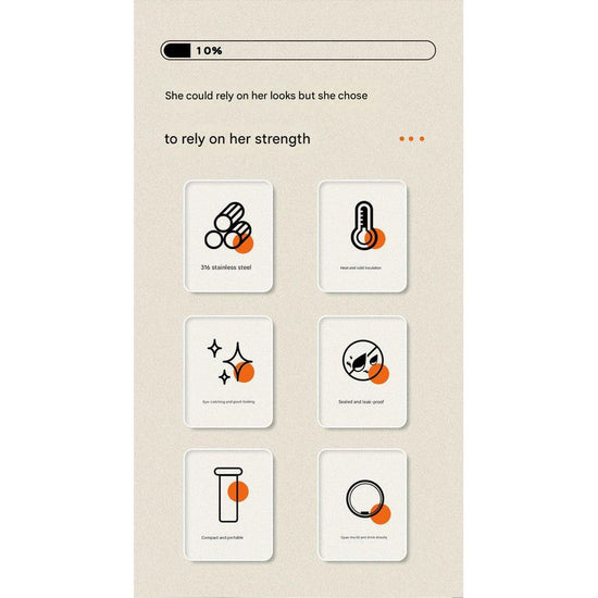 Mini Insulated Coffee Cup - 316 Stainless Steel, Portable & Stylish - Black Kitten (300ml+cup brush)