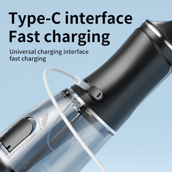 Portable Electric Oral Irrigator with 4 Nozzles 3 Pressure Modes - Black